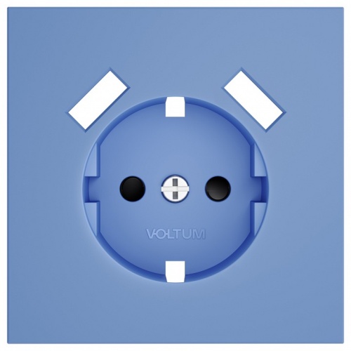 Накладка для розетки с заземлением и со шторками и 2хUSB type A Voltum S70 VLS000915 в Нижнем Новгороде