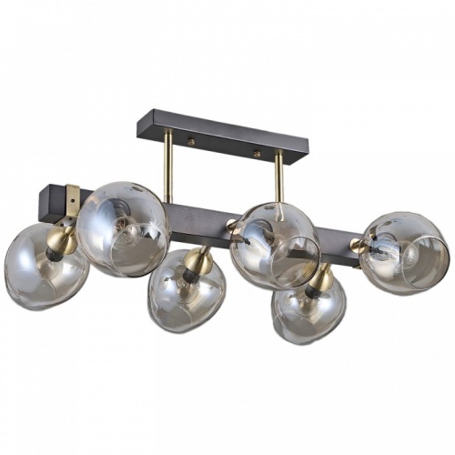 Люстра на штанге ILLUMICO  IL9736-6CSQ-79 BK AB в Нижнем Новгороде фото 2