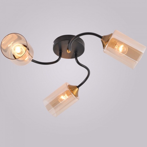 Потолочная люстра 01608-0.3-03 BK+BRASS в Нижнем Новгороде фото 4