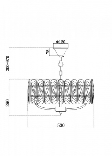 Подвесной светильник Maytoni Suite MOD122PL-06BS в Нижнем Новгороде фото 8