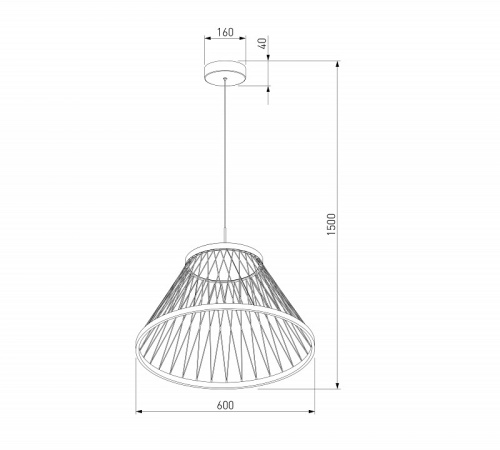 Подвесной светильник Eurosvet Cesta 40017/1 LED коричневый в Барнауле фото 2