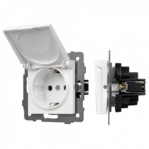 Розетка влагозащищенная с заземлением и со шторкой, без рамки с крышкой Arlight SCT 049833 в Нижнем Новгороде