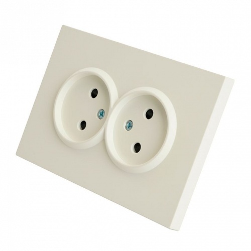 Розетка двойная без заземления и со шторкой Stekker Эмили 49877 в Нижнем Новгороде фото 8