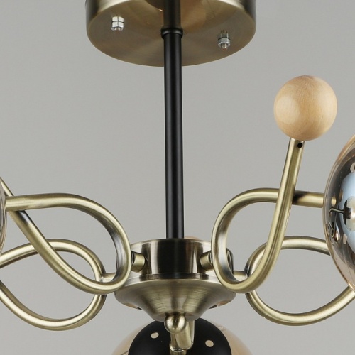 Люстра на штанге 02021-0.3-05 AB+BK в Нижнем Новгороде фото 2