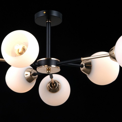 Люстра на штанге ILLUMICO LIBRA IL0715-6CSQ-24 BK GD LIBRA в Нижнем Новгороде фото 3