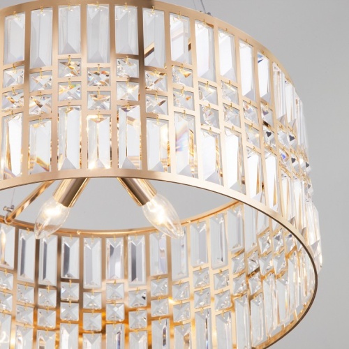 Подвесной светильник Eurosvet Lory 10125/5 золото/прозрачный хрусталь Strotskis Smart в Нижнем Новгороде фото 2