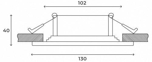 Встраиваемый светильник Hesby Lighting Drammen HSBL_0091 в Нижнем Новгороде фото 4