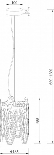 Подвесной светильник Maytoni Tissage MOD490PL-01G в Йошкар-Оле фото 2