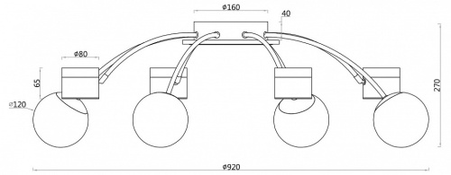 Потолочная люстра F-promo Canvas 3096-8P в Нижнем Новгороде фото 3
