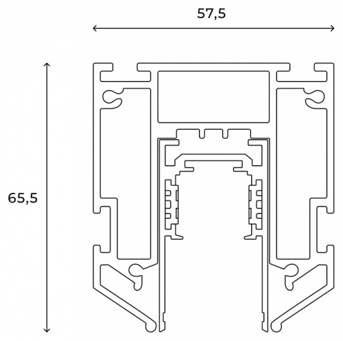 Трек встраиваемый Hesby Lighting ElDeko HSBL_0072_1 в Нижнем Новгороде фото 2
