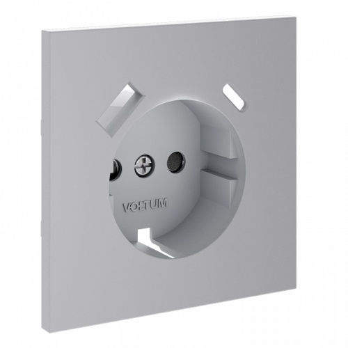 Накладка для розетки с заземлением и со шторками и 2хUSB type A и C Voltum S70 VLS001016 в Нижнем Новгороде фото 6