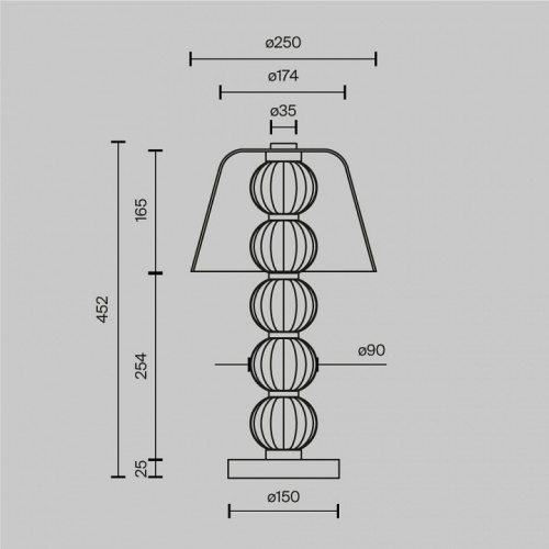Настольная лампа декоративная Maytoni Amulet MOD555TL-L8G3K в Нижнем Новгороде фото 4