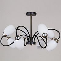 Люстра на штанге 01270-1 01270-0.3-08B BK+AB в Нижнем Новгороде