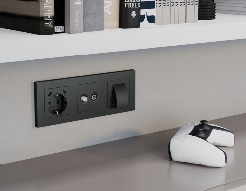 Накладка для ТВ-розетки Ambrella Volt ALFA AP9133 в Нижнем Новгороде фото 2