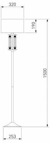 Торшер Eurosvet Adagio 01046/1 сатин-никель в Нижнем Новгороде фото 2