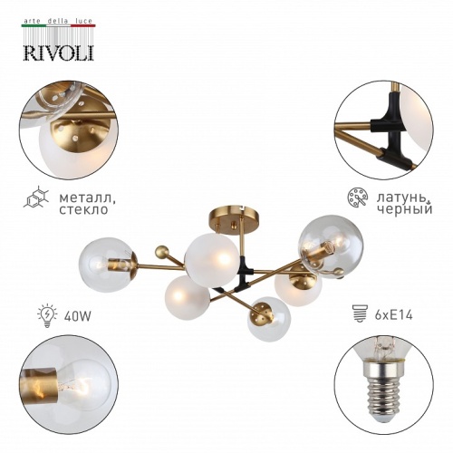 Люстра на штанге Rivoli Darlene Б0055493 в Нижнем Новгороде фото 2