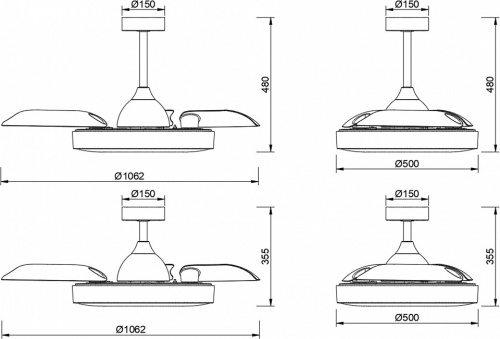 Светильник с вентилятором Mantra (люстры-вентиляторы) Coin 8218 в Нижнем Новгороде фото 2