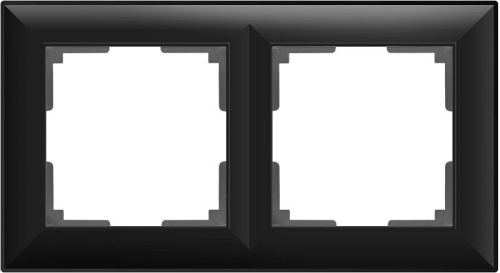 Рамка на 2 поста Werkel черный матовый W0022208 в Нижнем Новгороде фото 3