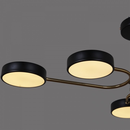 Люстра на штанге 03325-0.3-06 BK+COPPER в Нижнем Новгороде фото 2