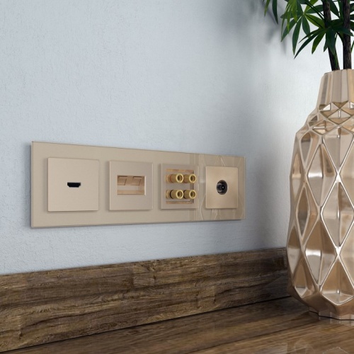 ТВ-розетка оконечная без рамки Werkel шампань W1183011 в Нижнем Новгороде фото 3