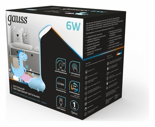 Настольная лампа декоративная Gauss Qplus GT7016 в Нижнем Новгороде фото 4