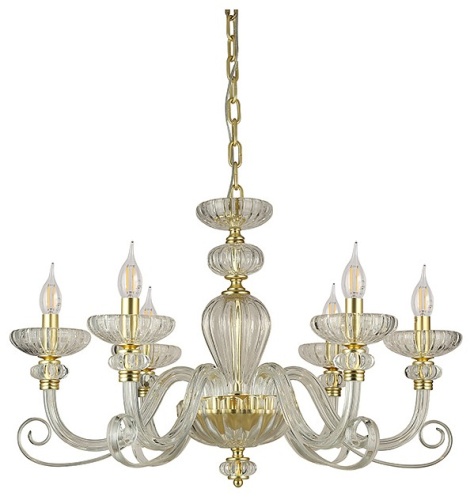 Подвесная люстра Newport ANNETTE 8626/C mat.soft gold clear в Нижнем Новгороде