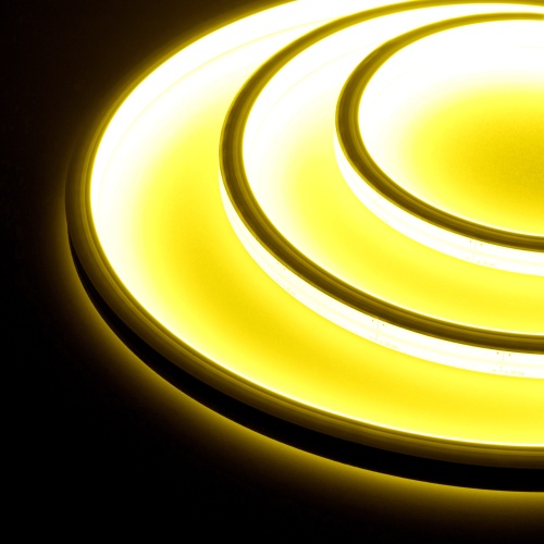 Гибкий неон ARL-MOONLIGHT-1213-TOP 24V Yellow (Arlight, 8 Вт/м, IP67) в Светлом фото 2