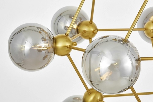 Подвесная люстра LUMINA DECO Zodiak LDP 160N-12 MD+GY в Нижнем Новгороде фото 4