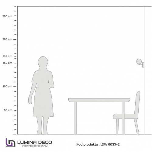 Бра LUMINA DECO Marsiada LDW 6033-2 MD в Нижнем Новгороде фото 2