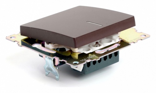 Выключатель одноклавишный с подсветкой без рамки Stekker Катрин 49022 в Нижнем Новгороде фото 4