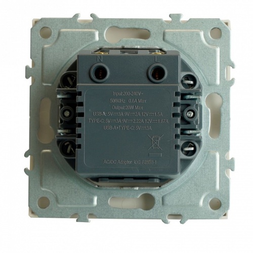 Розетка 2хUSB type A и C без рамки Stekker Эмили 49879 в Нижнем Новгороде фото 7