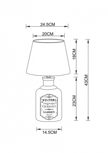 Настольная лампа декоративная Arte Lamp Isola A4272LT-1GY в Липецке фото 3