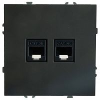 Розетка двойная Ethernet RJ-45 без рамки Stekker Эмили 49848 в Нижнем Новгороде