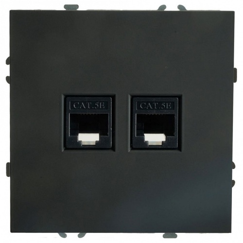 Розетка двойная Ethernet RJ-45 без рамки Stekker Эмили 49848 в Нижнем Новгороде