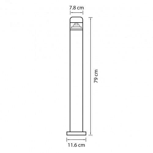 Наземный низкий светильник Lightstar Raggio 376707 в Яранске фото 3