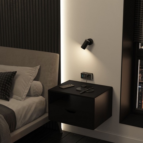 Розетка с заземлением и со шторками и USB Werkel Gallant (черный хром) W5071735 в Нижнем Новгороде фото 3