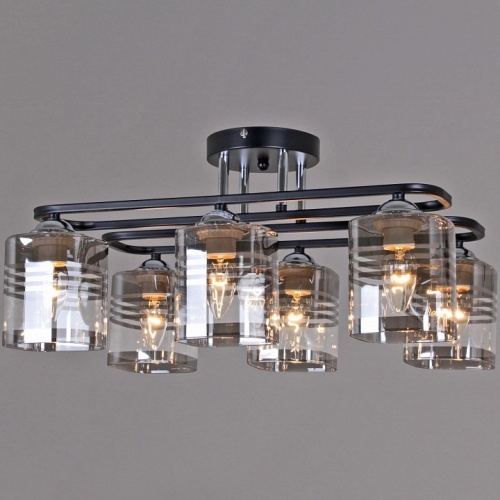 Потолочная люстра 70209-0.3-06 BK+CR в Нижнем Новгороде фото 4