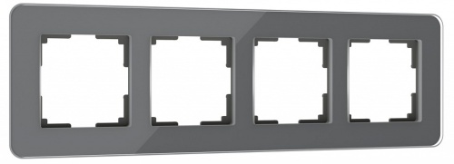 Рамка на 4 поста Werkel Elite (графит, стекло) W0042440 в Нижнем Новгороде