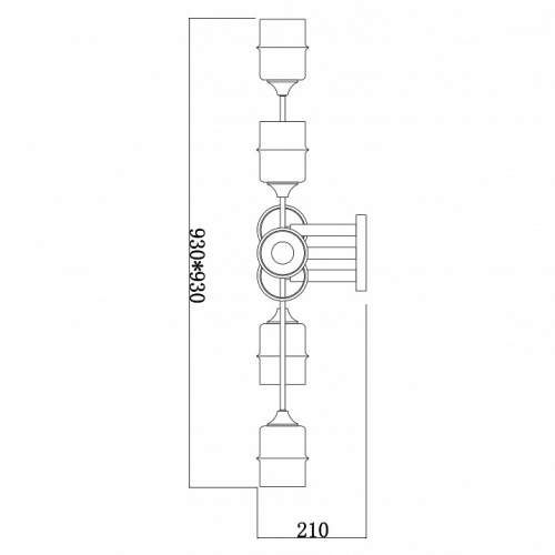 Потолочная люстра Escada Mondrian 699/8P в Нижнем Новгороде фото 4