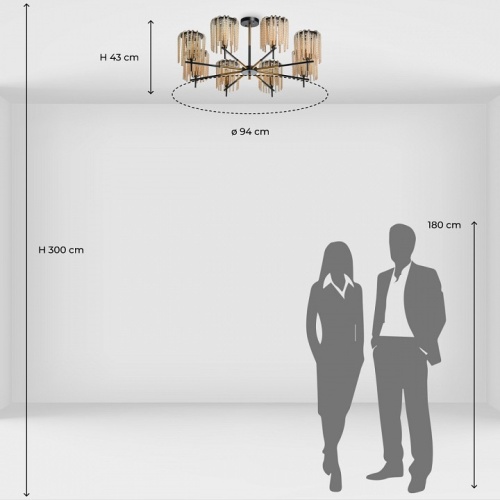 Люстра на штанге MW-Light Лавиния 2 443010508 в Нижнем Новгороде фото 5
