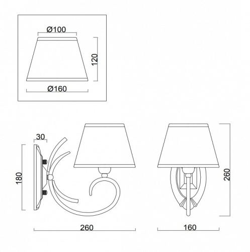 Бра Freya Gisela FR2013WL-01G в Нижнем Новгороде фото 2