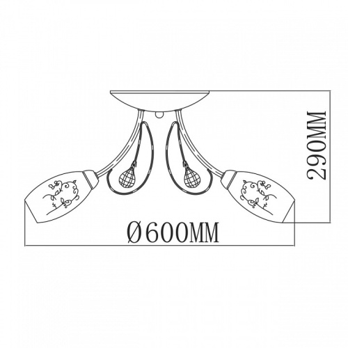 Потолочная люстра MW-Light Фиеста 2 267013505 в Бородино фото 2