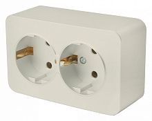 Розетка двойная с заземлением Stekker София 49497 в Нижнем Новгороде
