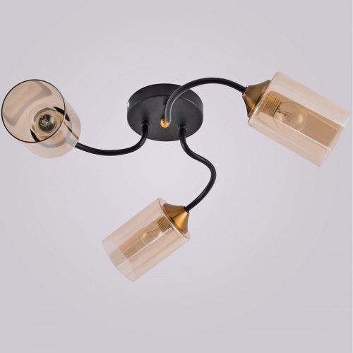 Потолочная люстра 01608-0.3-03 BK+BRASS в Нижнем Новгороде фото 5