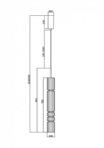 Подвесной светильник Maytoni Ordo MOD272PL-L12B3K в Йошкар-Оле фото 5