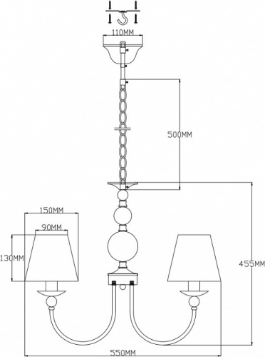Подвесная люстра Moderli Feels V2613-5P в Нижнем Новгороде фото 2