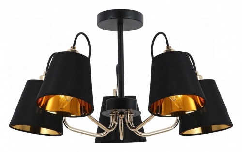 Люстра на штанге ILLUMICO  IL6120-5COU-79 BK GD в Нижнем Новгороде