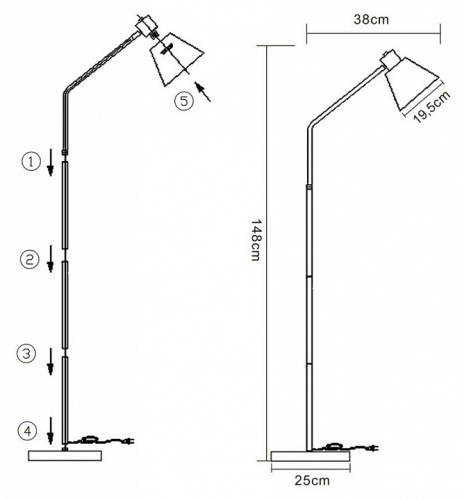 Торшер Kink Light Арни 07043 в Нижнем Новгороде фото 3