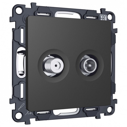 ТВ-розетка и SAT-розетка оконечная без рамки Ambrella Volt ALFA MA913310 в Нижнем Новгороде