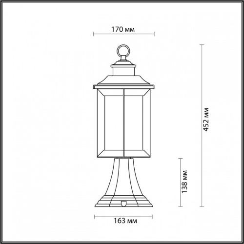 Наземный низкий светильник Odeon Light Mavret 4961/1A в Новочеркасске фото 2